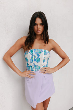 COMING SOON - Vola Top - Cobalt Floral