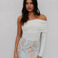 Del Sole Skirt - Blue/Tan Sun Print