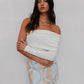 Del Sole Skirt - Blue/Tan Sun Print