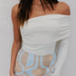 Del Sole Skirt - Blue/Tan Sun Print