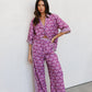Claude Set - Bloom Plum Print