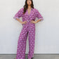 Claude Set - Bloom Plum Print