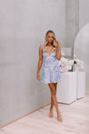 Quinella Dress - Blue Floral