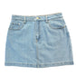 DISPATCH 07.05.25 - Erin Mini Denim Skirt - Light Wash Blue