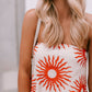 PRE ORDER MARCH - Xues Dress - Beige/Red Sun Print