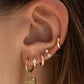 Nova Huggie Earrings - Gold