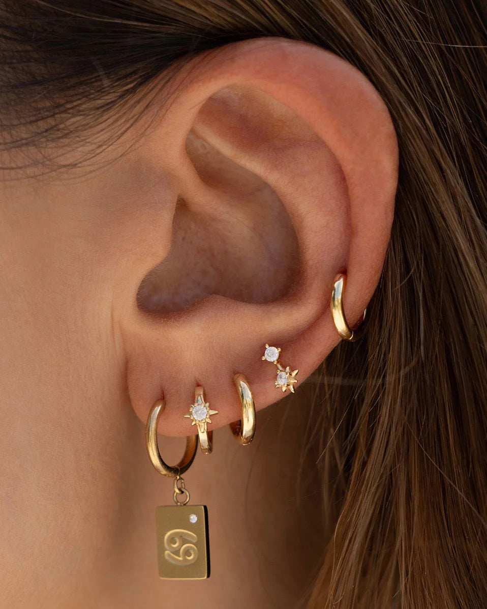 Nova Huggie Earrings - Gold