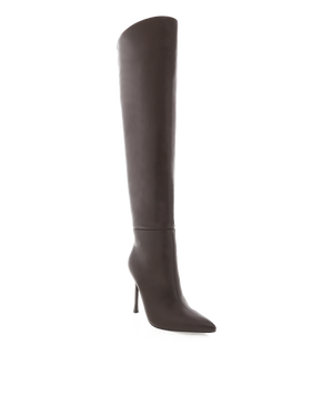 Rosella Knee-high Boots - Dark Chocolate Brown