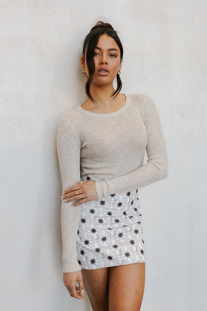 Daintree Skirt Sable Print