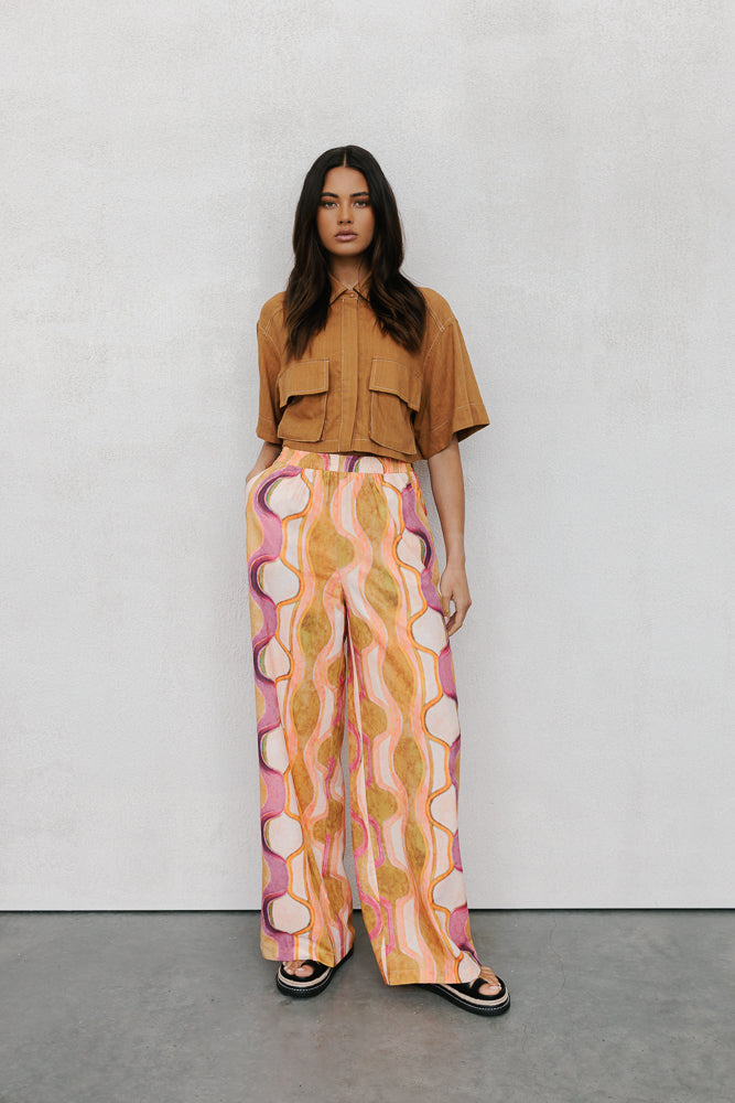 Davinci Pants Paris Print