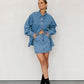 Olan skirt - Textured Denim
