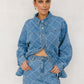 Olan skirt - Textured Denim