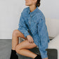 Olan skirt - Textured Denim