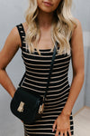 Diesel Dress - Black/Beige Stripe