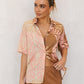 Elora Set - Tan/Pink Leaf