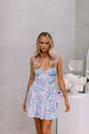 Quinella Dress - Blue Floral