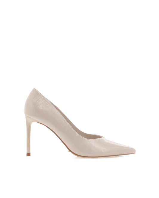 Fabiola Stiletto Heels - Bone Crinkle Patent