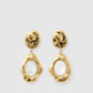 Florentine Mother of Pearl Earrings - Gold