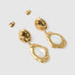 Florentine Mother of Pearl Earrings - Gold