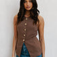 Finch Vest - Chocolate