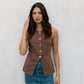 Finch Vest - Chocolate