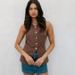 Finch Vest - Chocolate
