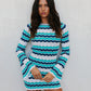 Finlee Mini Dress - Ocean Stripe