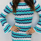 Finlee Mini Dress - Ocean Stripe