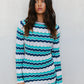 Finlee Mini Dress - Ocean Stripe