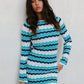 Finlee Mini Dress - Ocean Stripe