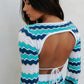 Finlee Mini Dress - Ocean Stripe