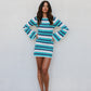 Finlee Mini Dress - Ocean Stripe