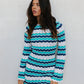 Finlee Mini Dress - Ocean Stripe