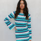 Finlee Mini Dress - Ocean Stripe
