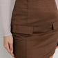 Basilio Mini Skirt - Chocolate Brown