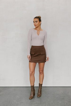 Basilio Skirt - Chocolate