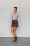 Basilio Skirt - Chocolate