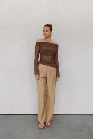 Foxx Top - Brown