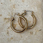 Eliddy Large Hoop Earrings - Gold
