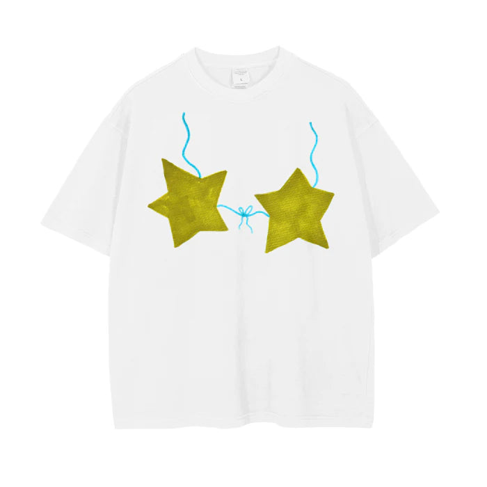 Green Starkini Tee White