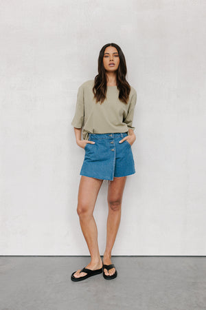 Gayle Top - Soft Khaki