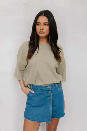 Gayle Top - Soft Khaki