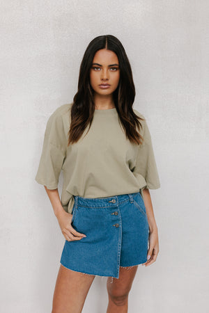 Gayle Top - Soft Khaki