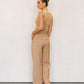 Ginay Top - Tan/White