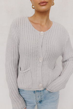 Liam Cardigan - Ice Grey