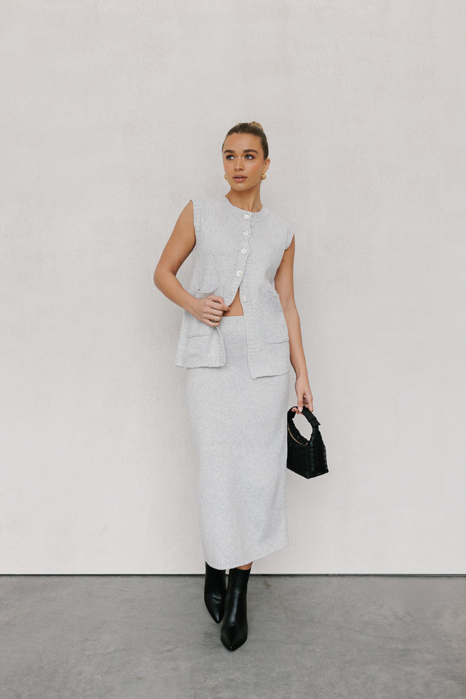 Chase Knit Set Ice Grey Marle