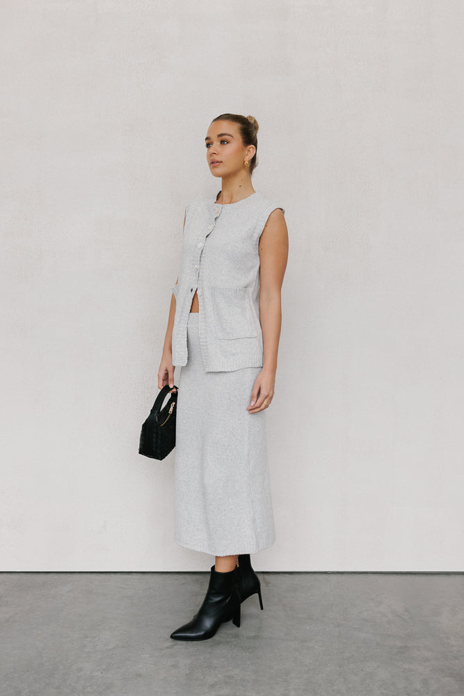 Chase Knit Set Ice Grey Marle