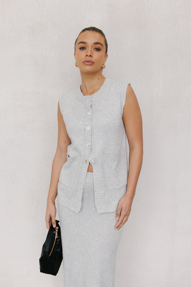 Chase Knit Set Ice Grey Marle