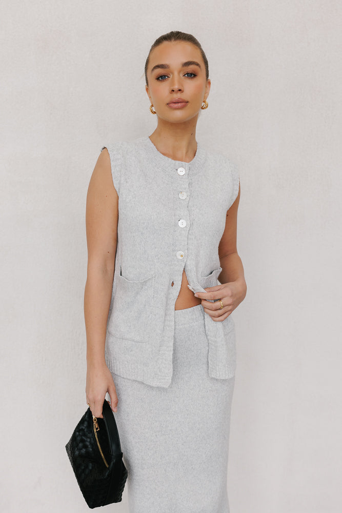 Chase Knit Set Ice Grey Marle
