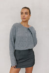 Heather Cardigan - Grey Marle